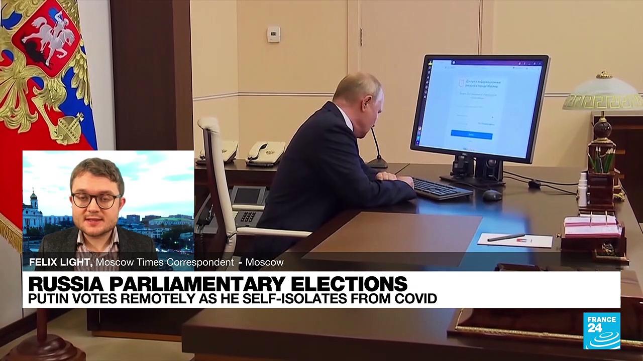 'Very controversial': Putin votes online from isolation after Covid-19 contact