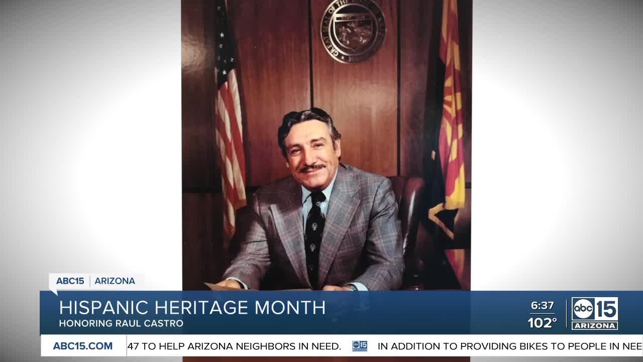 Phoenix Mexican Consulate opens exhibit for first, only Hispanic governor in Arizona Raul Castro