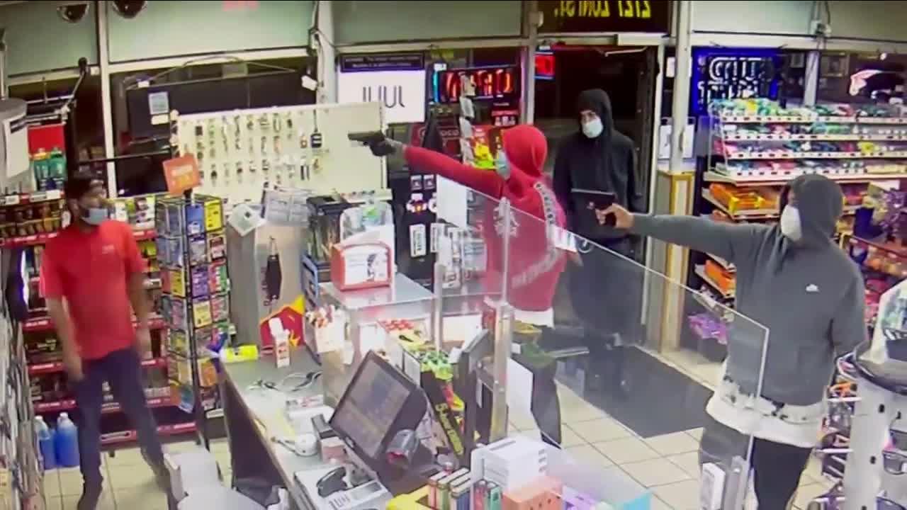 Caught on camera: Armed thieves rob gas station in Denver's Highland neighborhood