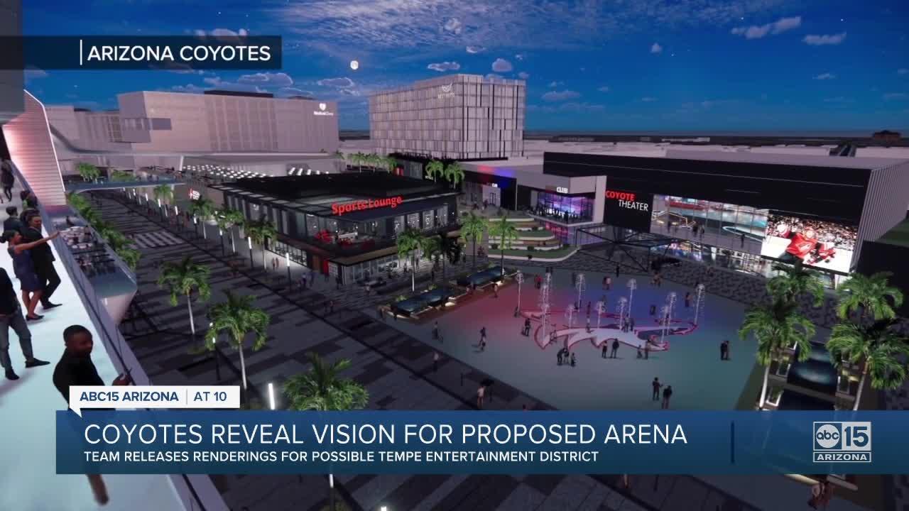 Arizona Coyotes reveal vision for proposed arena