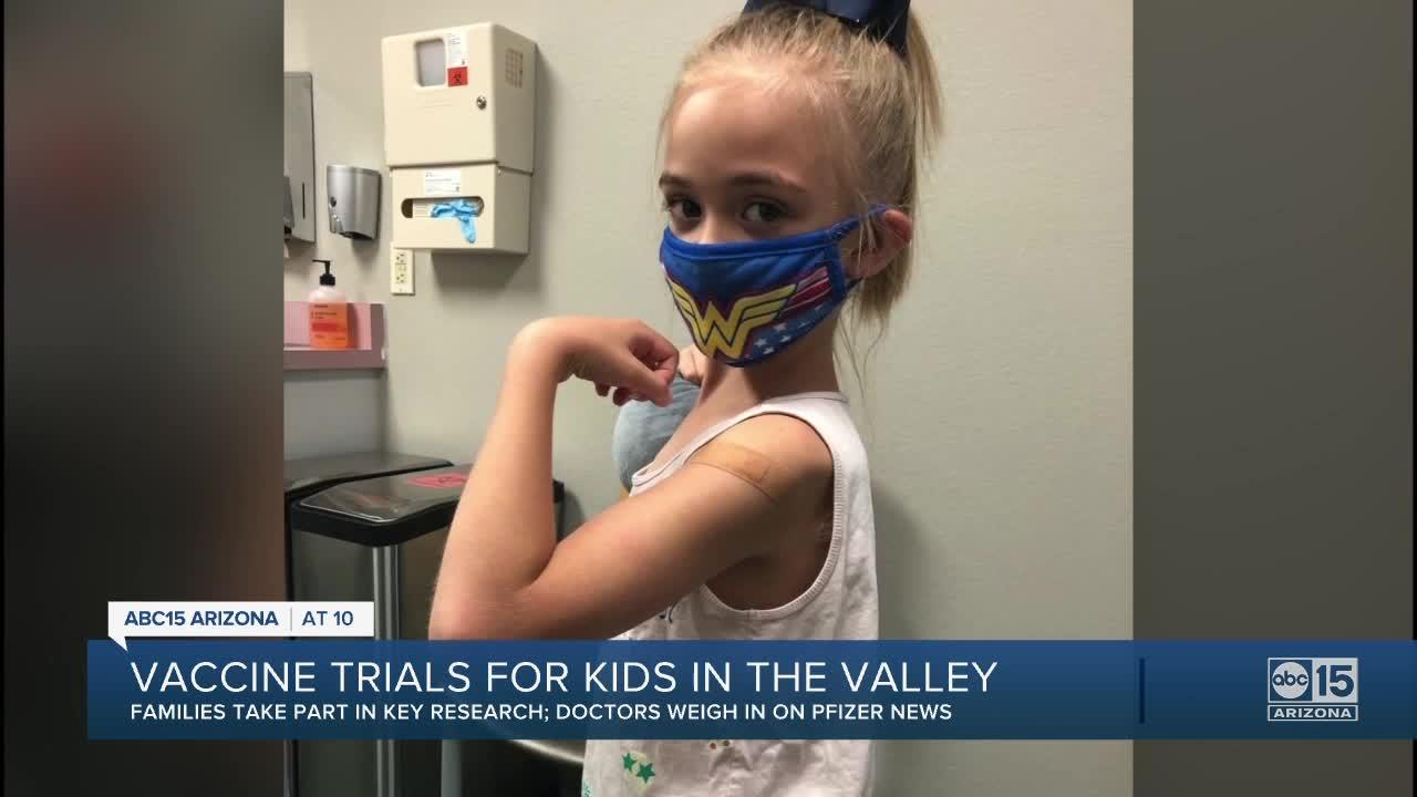 COVID-19 vaccine trials for kids in the Valley