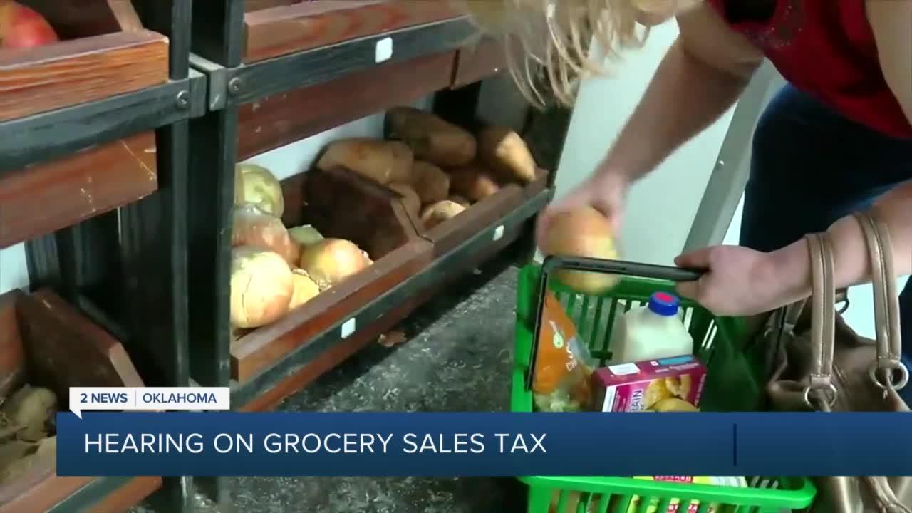 Hearing on Grocery Sales Tax