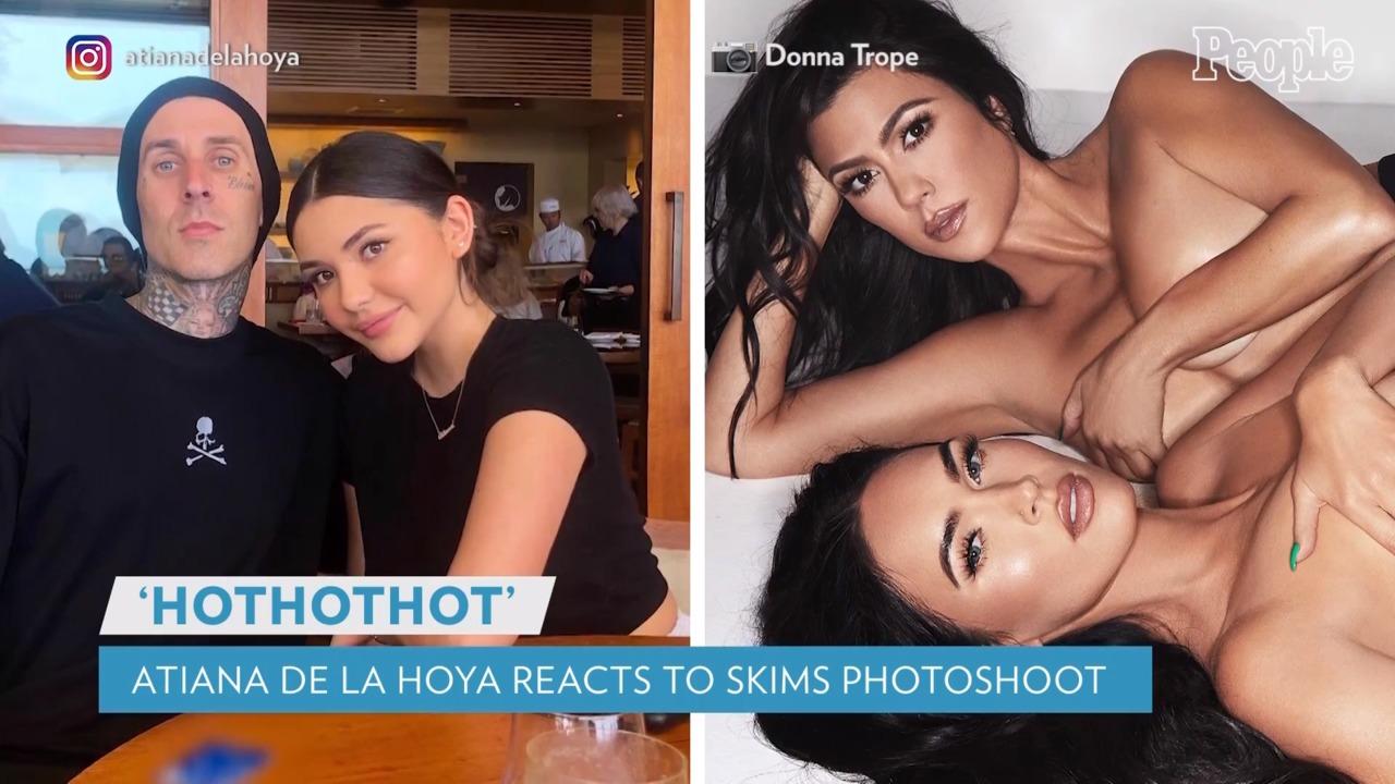 Travis Barker's Stepdaughter Reacts to Kourtney Kardashian and Megan Fox's SKIMS Shoot: 'HOT'