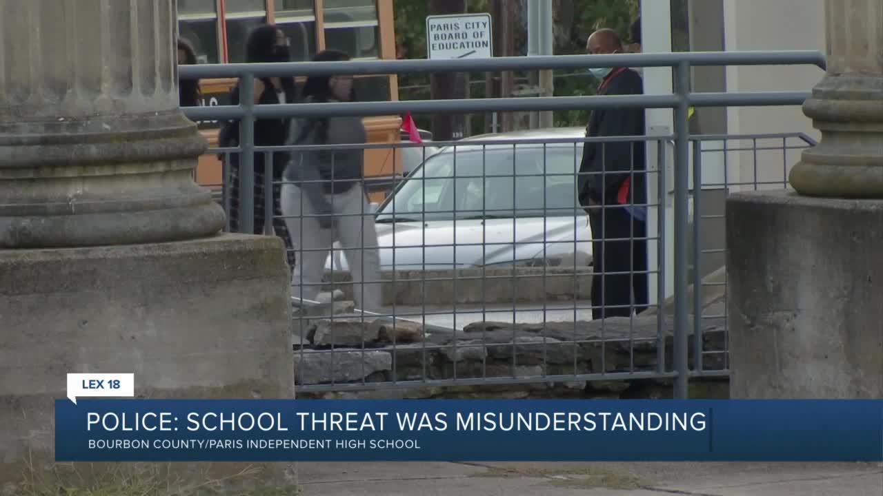Police: School threat was misunderstanding