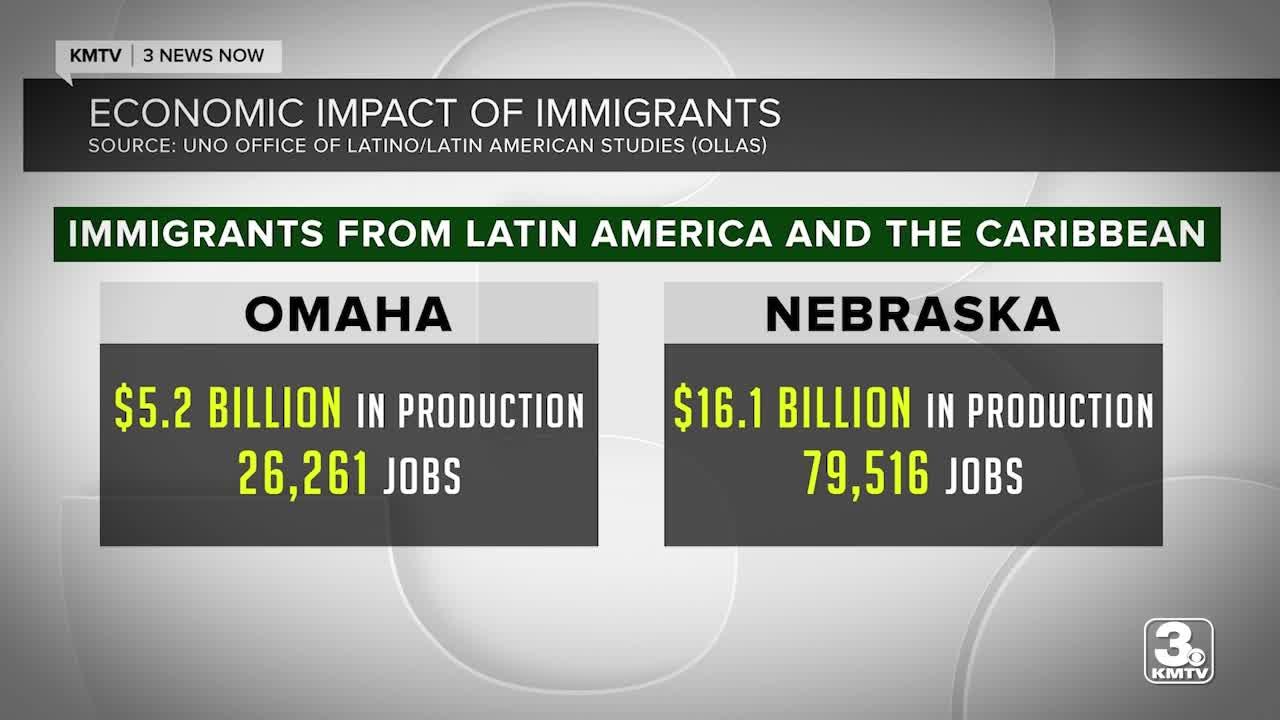 What economic impact do immigrants bring to Omaha and Nebraska?