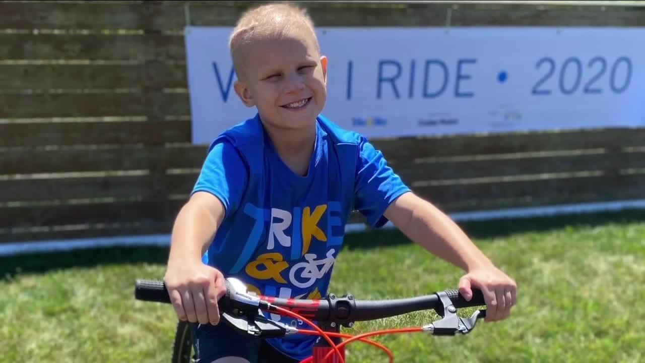 Brunswick community takes on 'Trike and Bike' event honoring 11-year-old's cancer battle