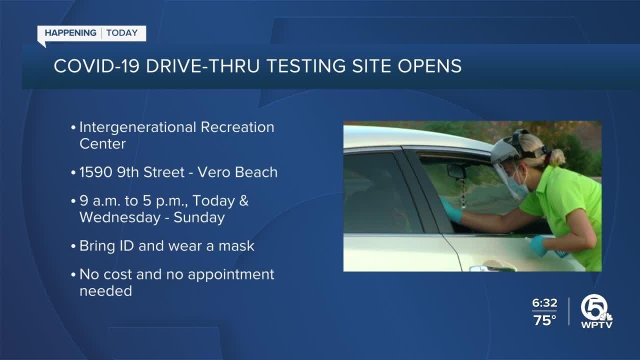 Indian River County opening new drive-thru COVID-19 testing site