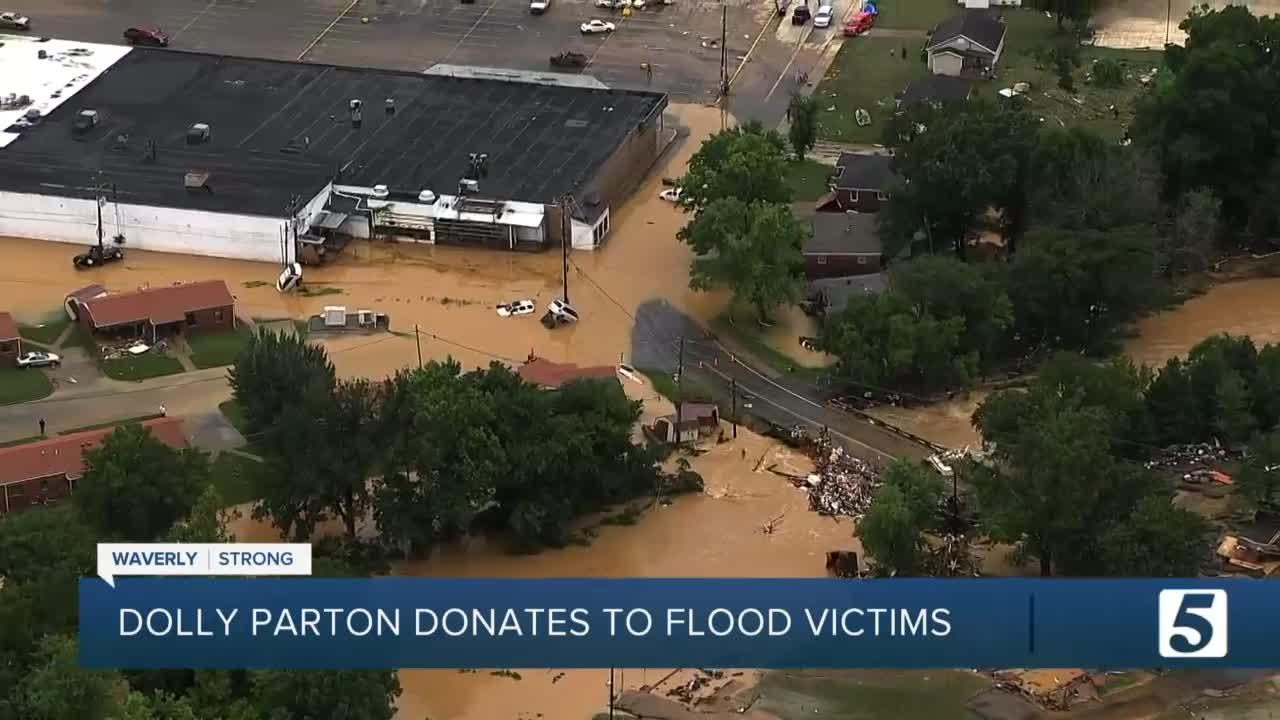 Dolly Parton, Smoky Mountain businesses donate to Humphreys County flood recovery efforts