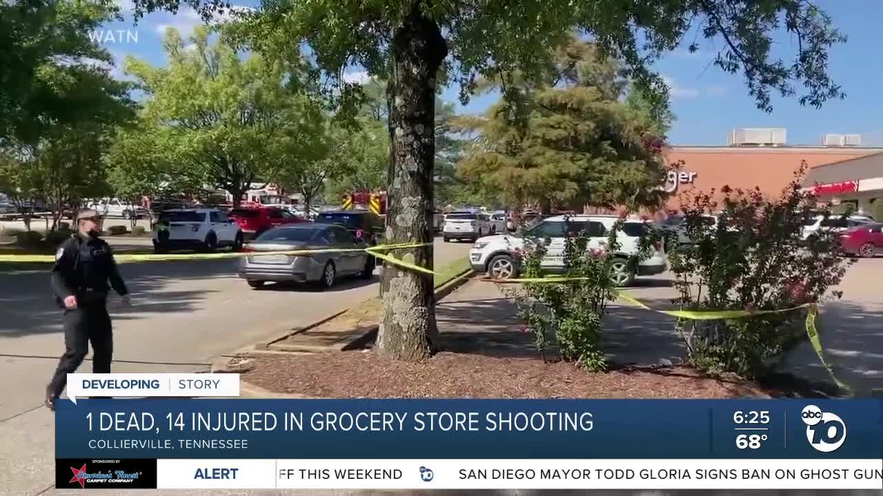 1 dead, 14 injured in Tennessee grocery store shooting