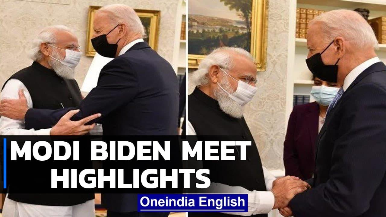 Modi-Biden discuss Pakistan role in supporting terror, Covid, climate change | Oneindia News