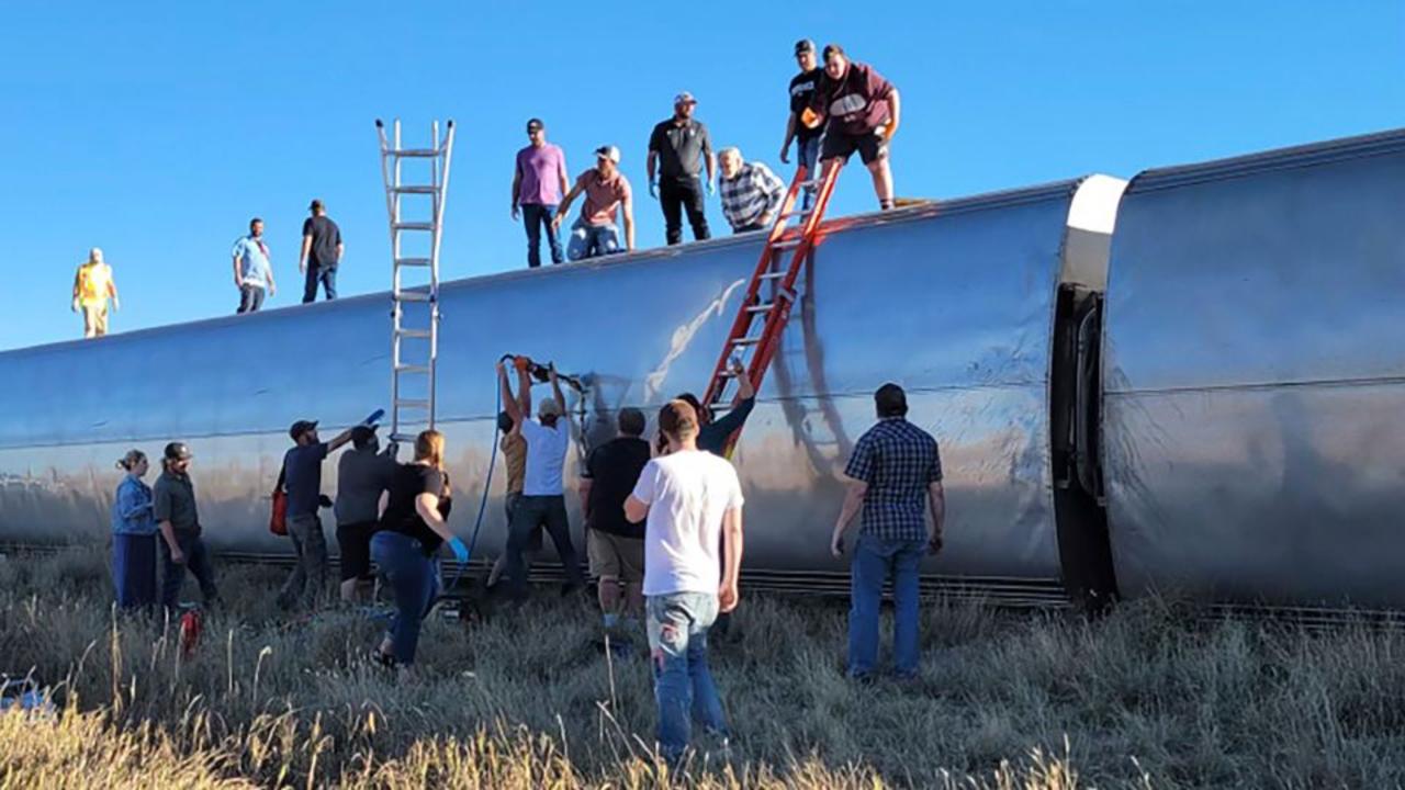 At least 3 people are dead after an Amtrak train derailed in Montana