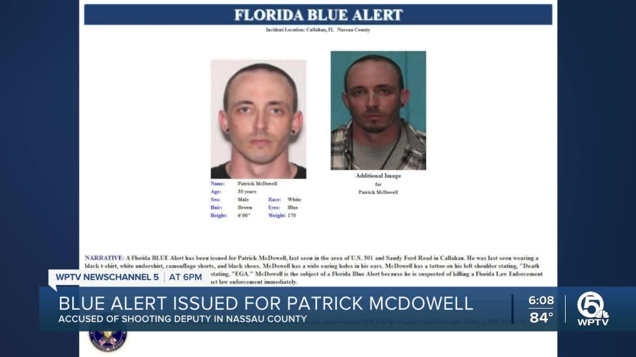 Florida Blue Alert issued for man suspected of killing deputy in north Florida