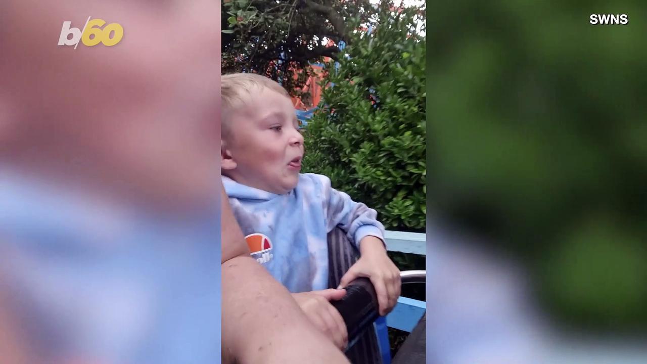 Must See! Hilarious Reaction of 5 -Year-Old's First Time on a Rollercoaster