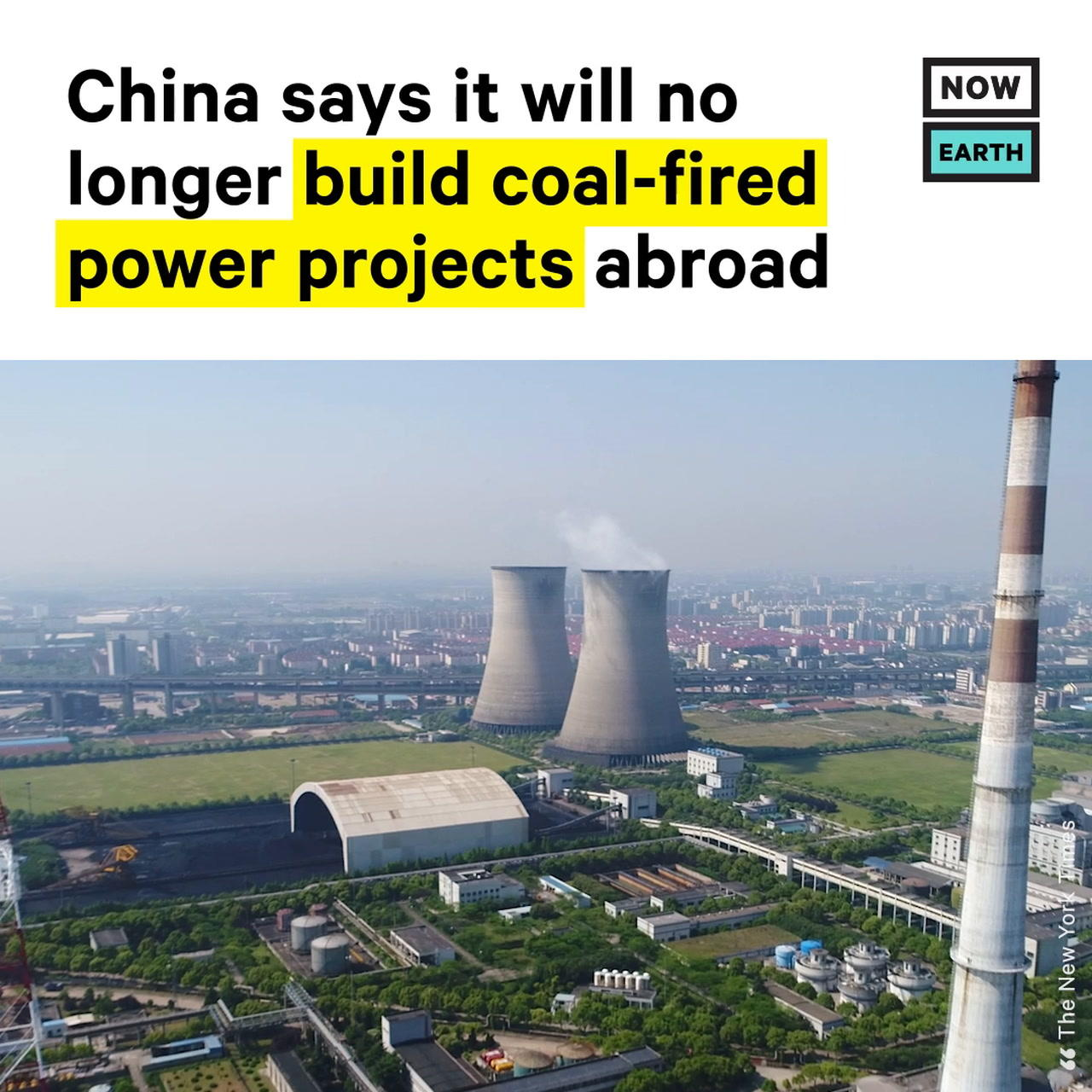 China to Stop Building New Coal Power Plants Abroad