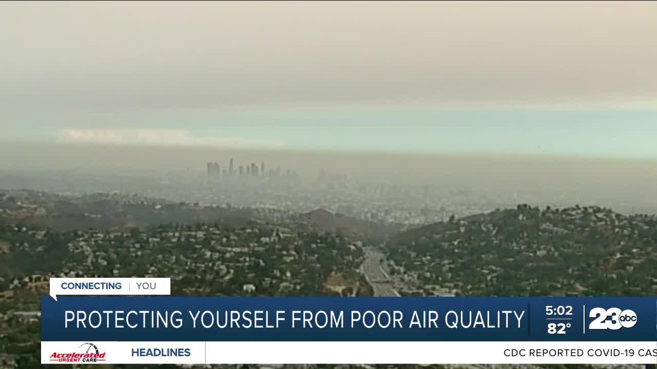 Officials speak about the bad air quality resulting from the surrounding fires