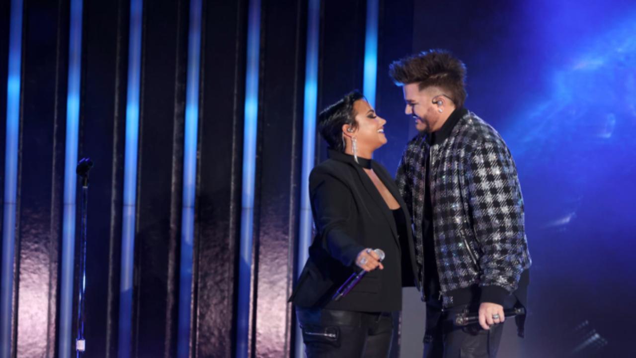 Adam Lambert Performs With Demi Lovato At Global Citizen Live