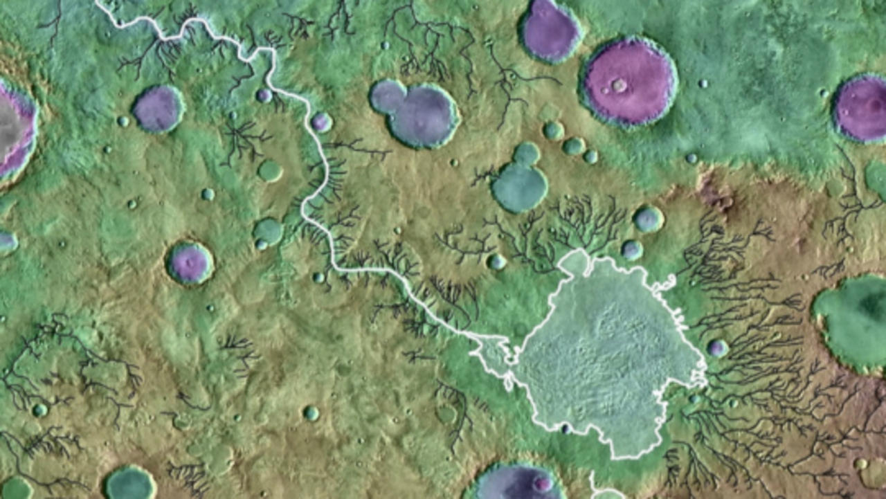 Crater Lakes the Size of Seas Used to Burst on Mars, Carving the Landscape