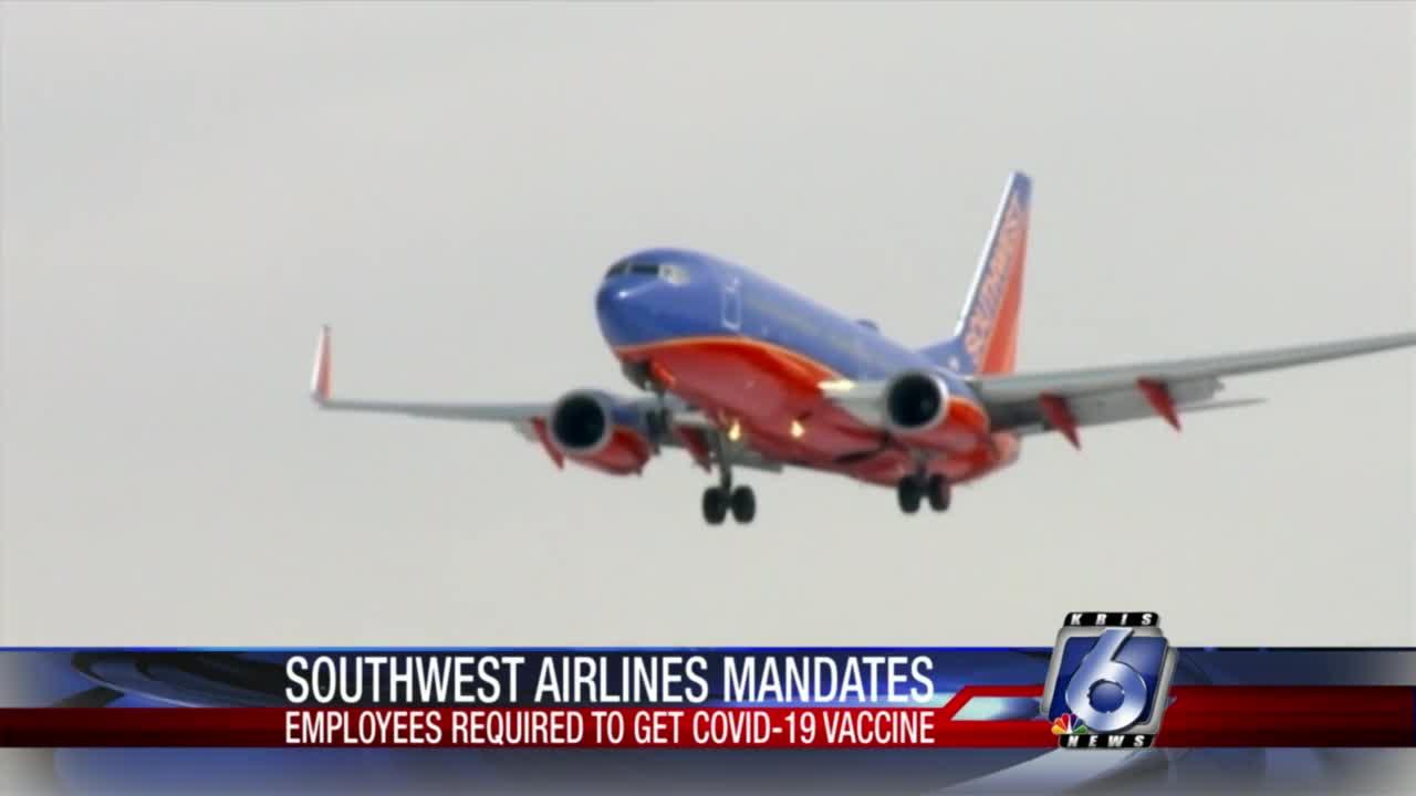 Southwest Airlines will require COVID vaccinations for employees