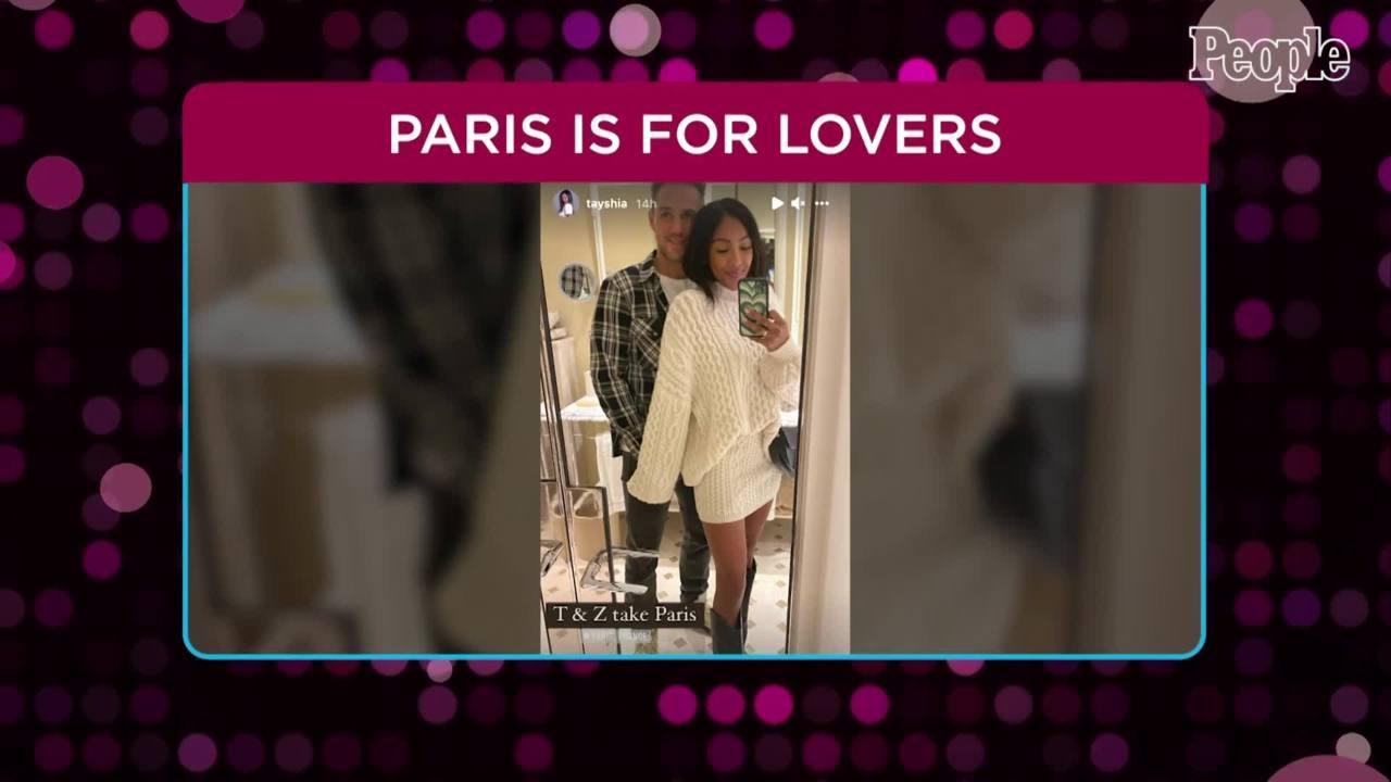 Tayshia Adams Enjoys Romantic Paris Getaway with Fiancé Zac Clark: 'I'm So Happy'