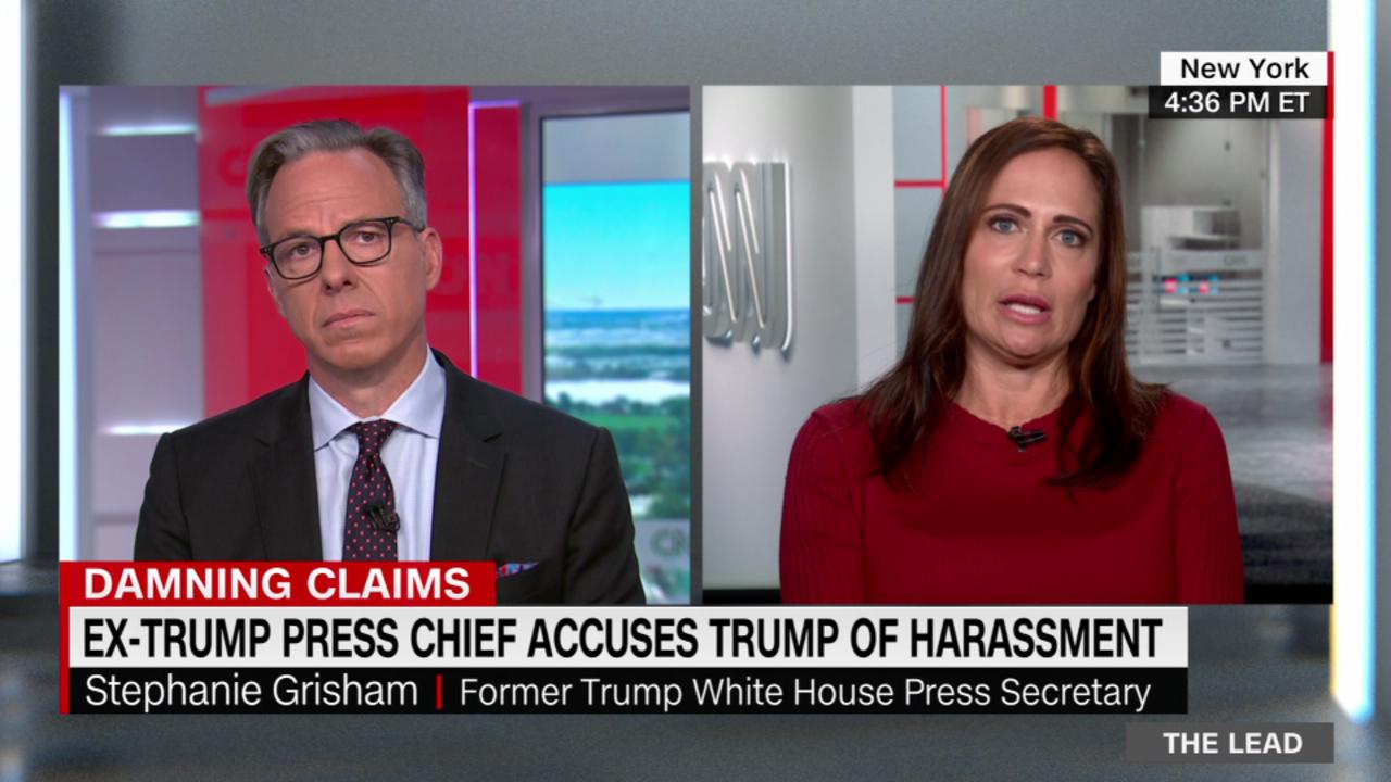 Former White House press secretary Stephanie Grisham says she thinks Trump was trying to stage a coup on January 6