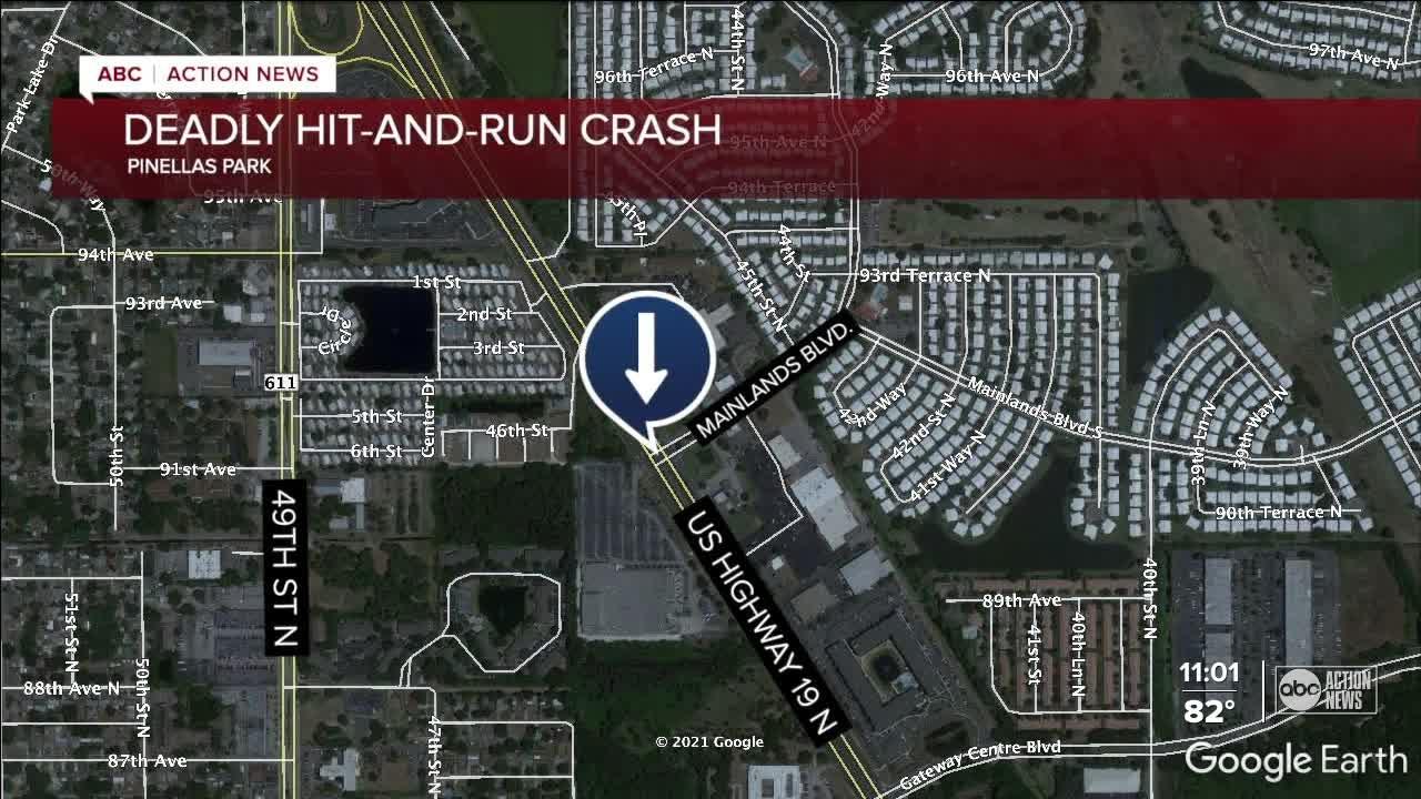 Police searching for driver involved in deadly hit-and-run in Pinellas Park