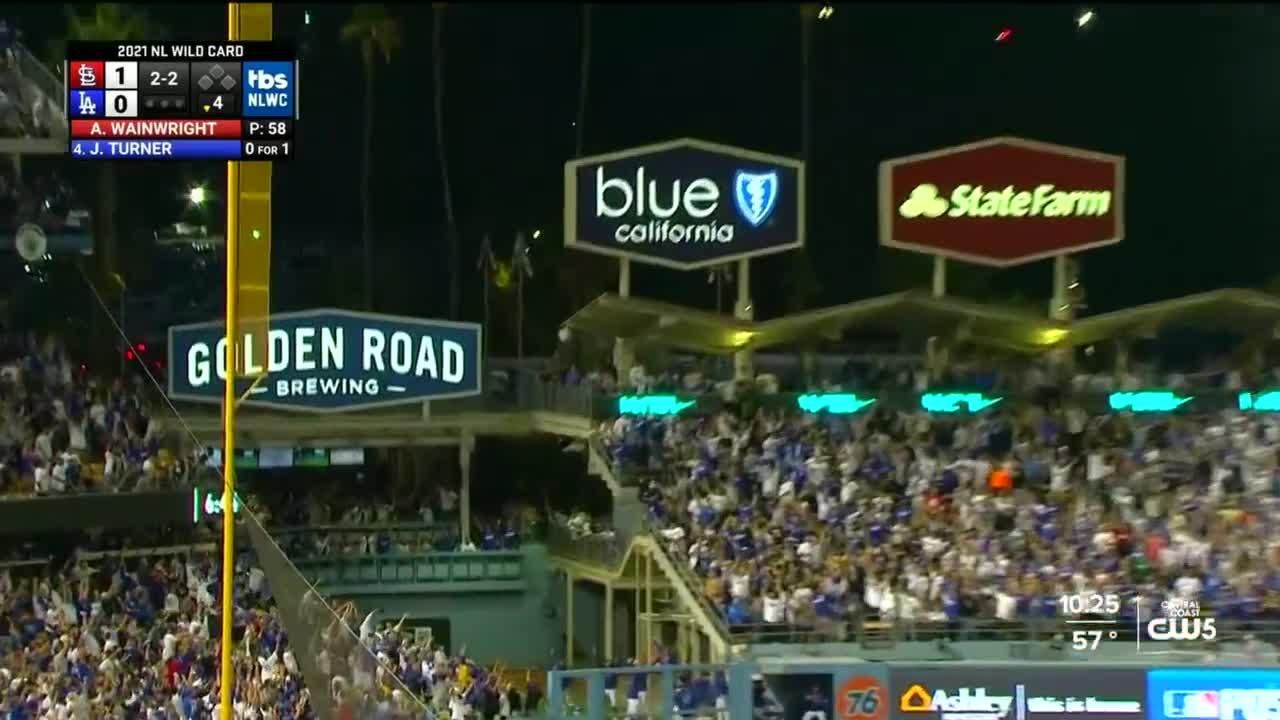 Dodgers win with a walk-off home run in NL Wild Card game