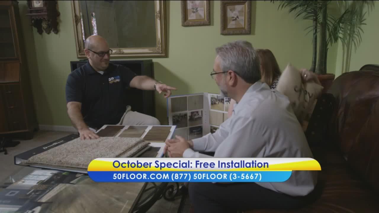 Free installation with 50 Floor for the month of October