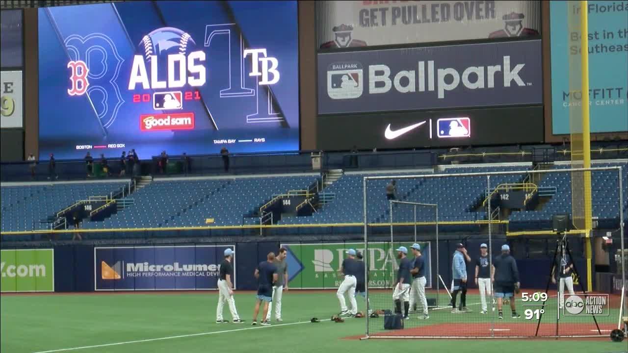 Rays host the Red Sox in game 1