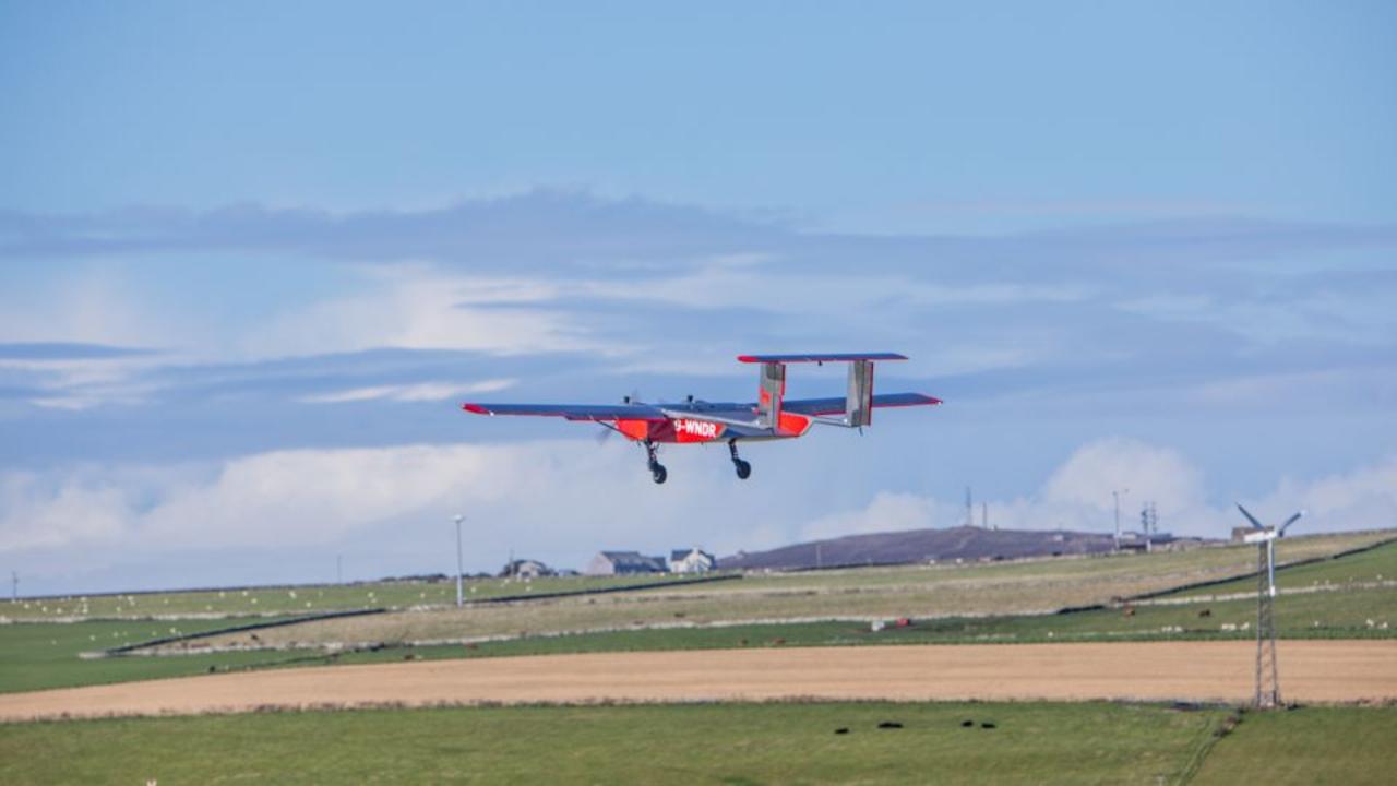 See drone deliver mail to remote British island