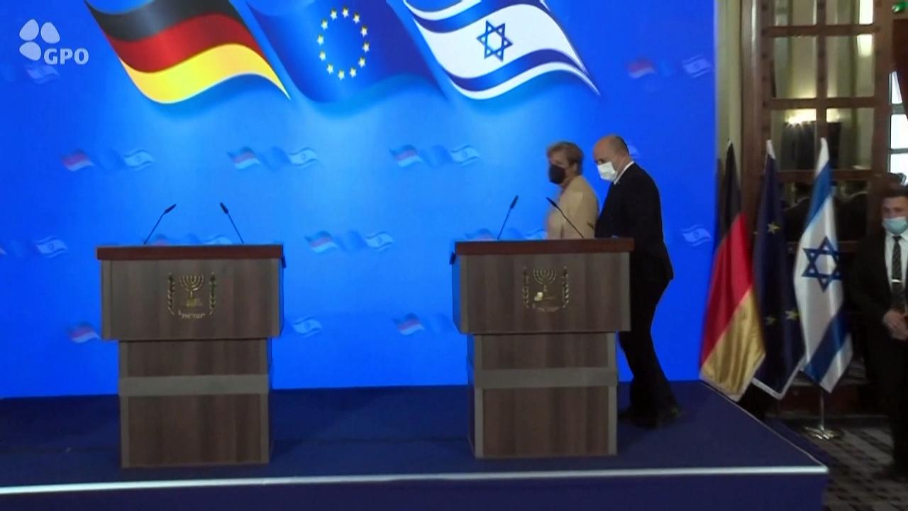 Merkel warns of rise in anti-Semitism on last official visit to Israel