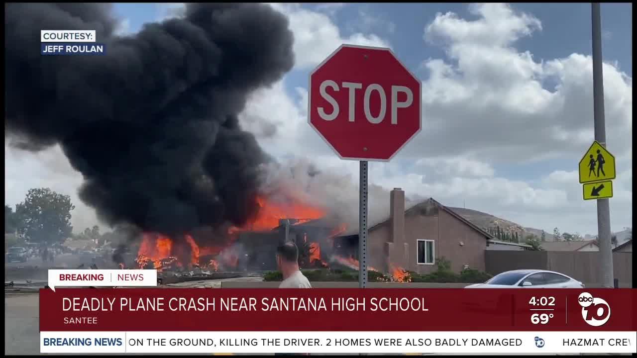 Deadly Santee plane crash near high school