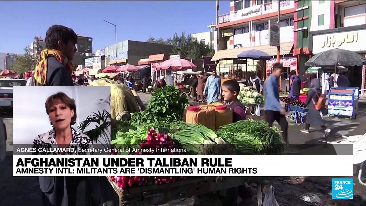 Taliban are 'dismantling' human rights in Afghanistan, Amnesty International tells FRANCE 24
