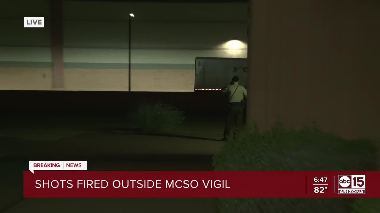 Reports of shots fired outside Avondale substation where vigil for fallen MCSO deputy was happening