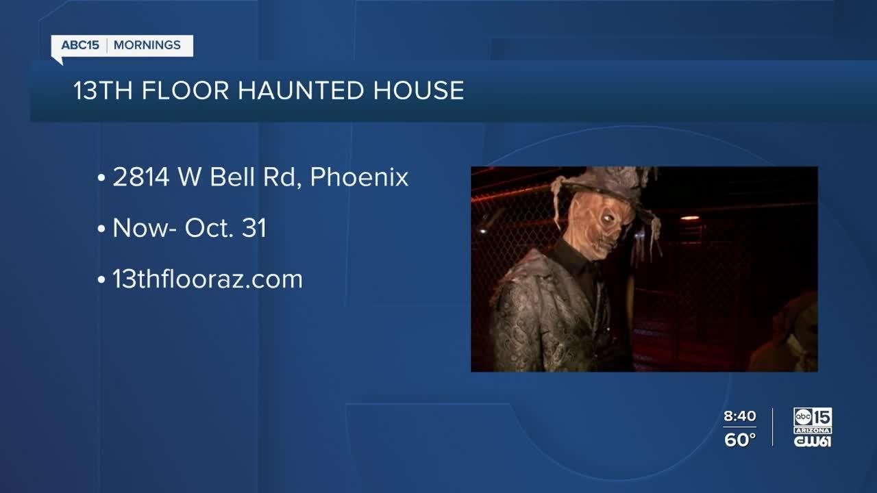 Phoenix Fire demonstrates safety protocols at the 13th Floor Haunted House