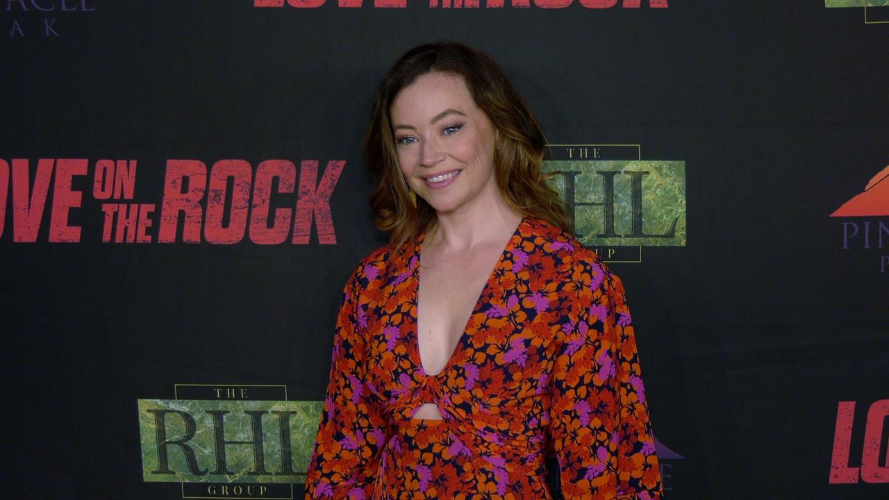 Colleen Foy attends the 'Love on the Rock' Red Carpet Premiere in Los Angeles
