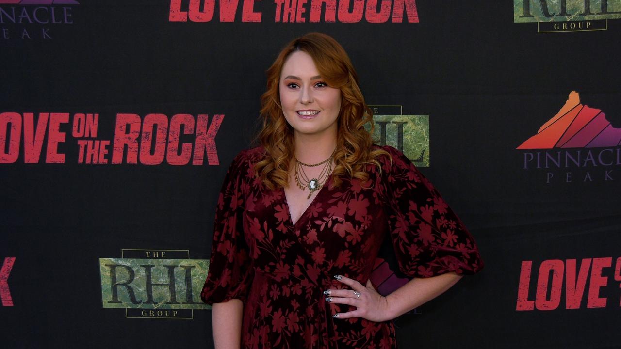 Jillian Clare attends the 'Love on the Rock' Red Carpet Premiere in Los Angeles