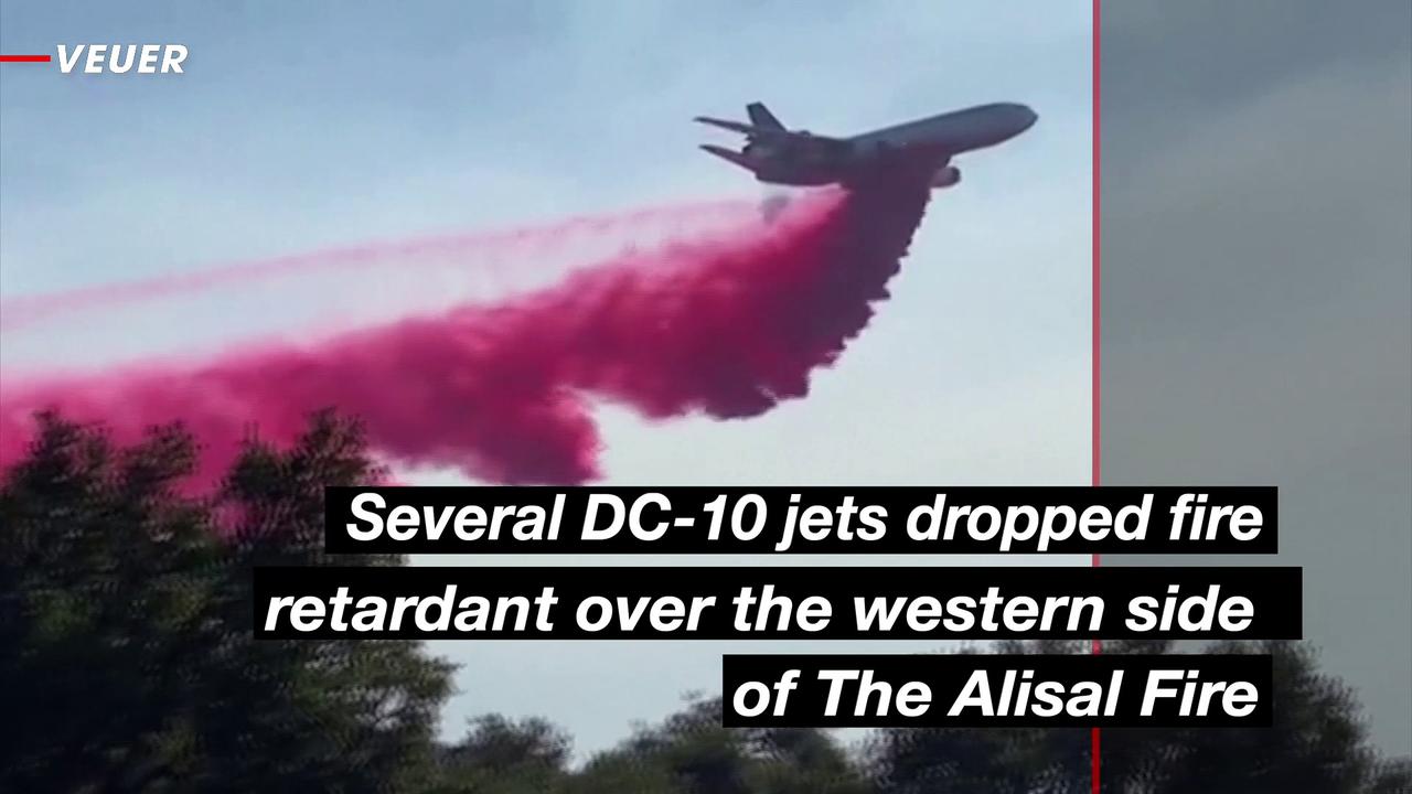 Several Jets and Hundreds of Firefighters Battle the Alisal Fire in California