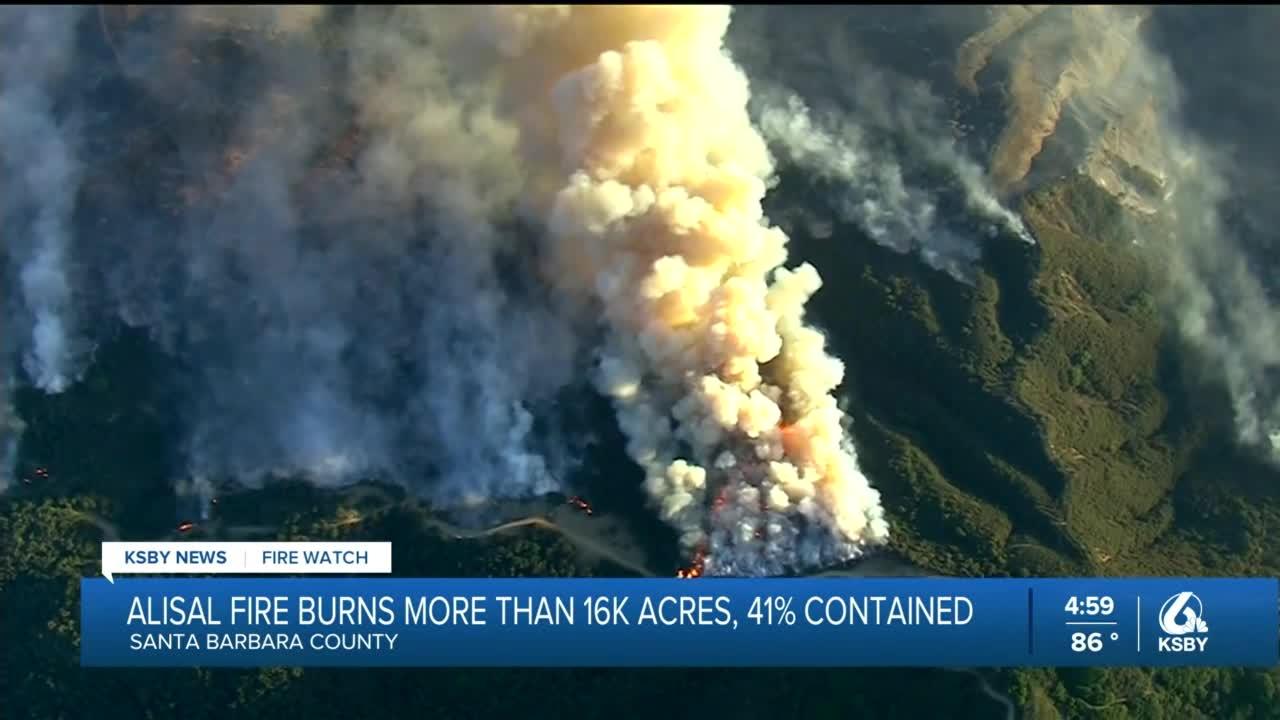 UPDATE: Alisal fire 41% contained, 3 homes destroyed