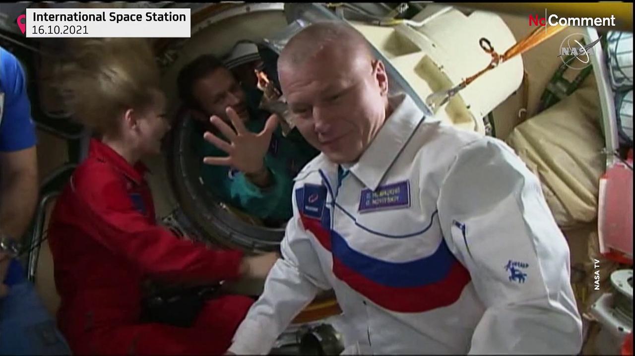 Russian actor, director arrive back on earth from ISS