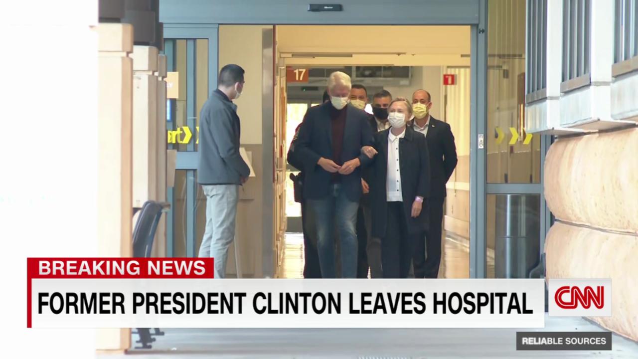 Bill Clinton walks out of hospital after treatment for infection