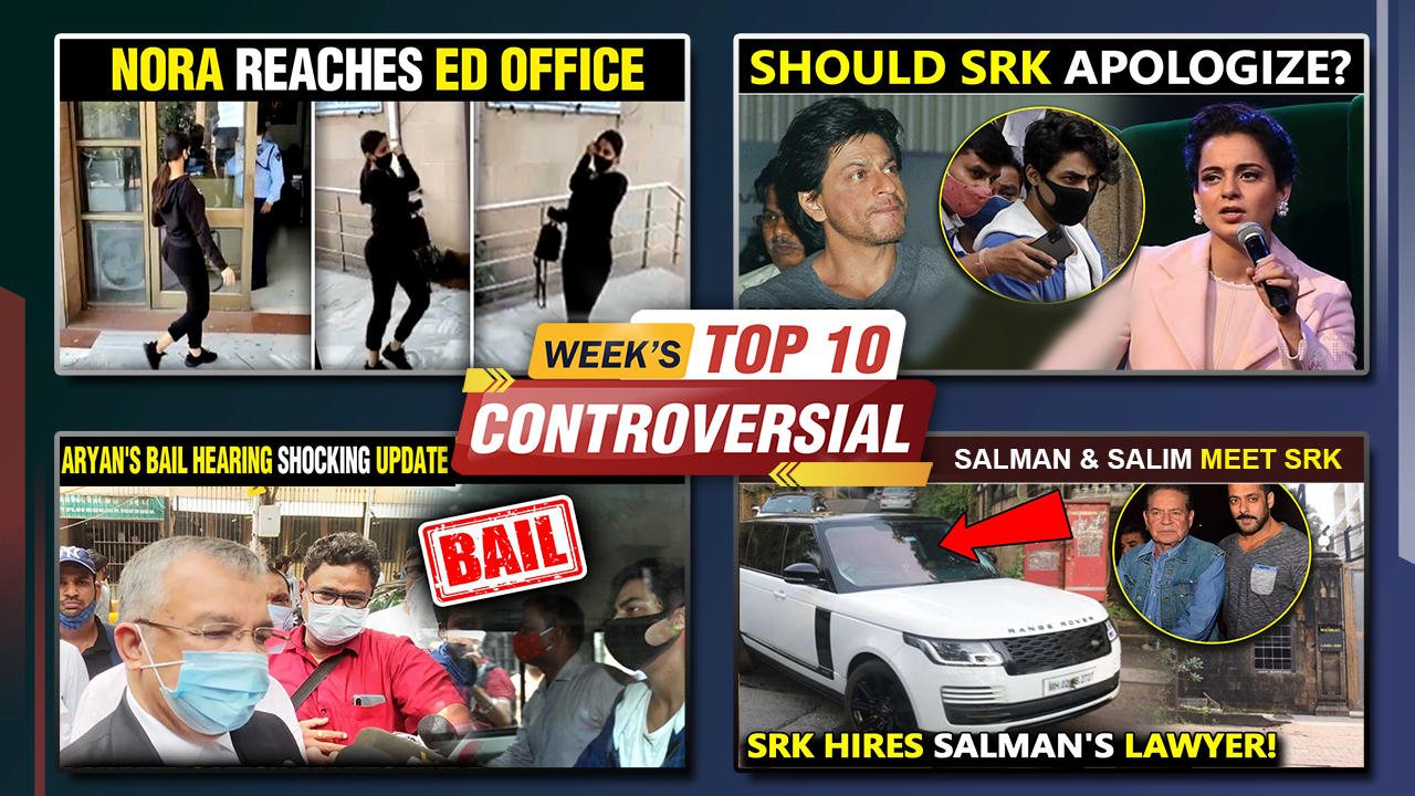 Kangana's Indirect Dig At SRK, Salman Visits Mannat, Suhana Worried For Aryan | Week's Top 10 News