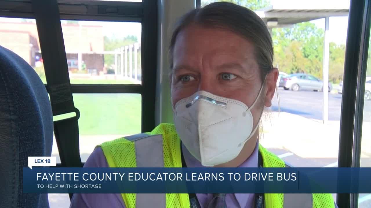 Fayette County educator learns to drive bus