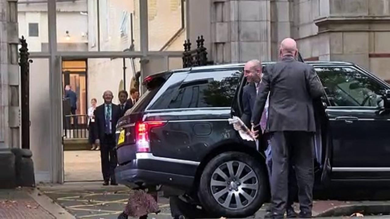 Boris Johnson arrives at Global Investment Summit