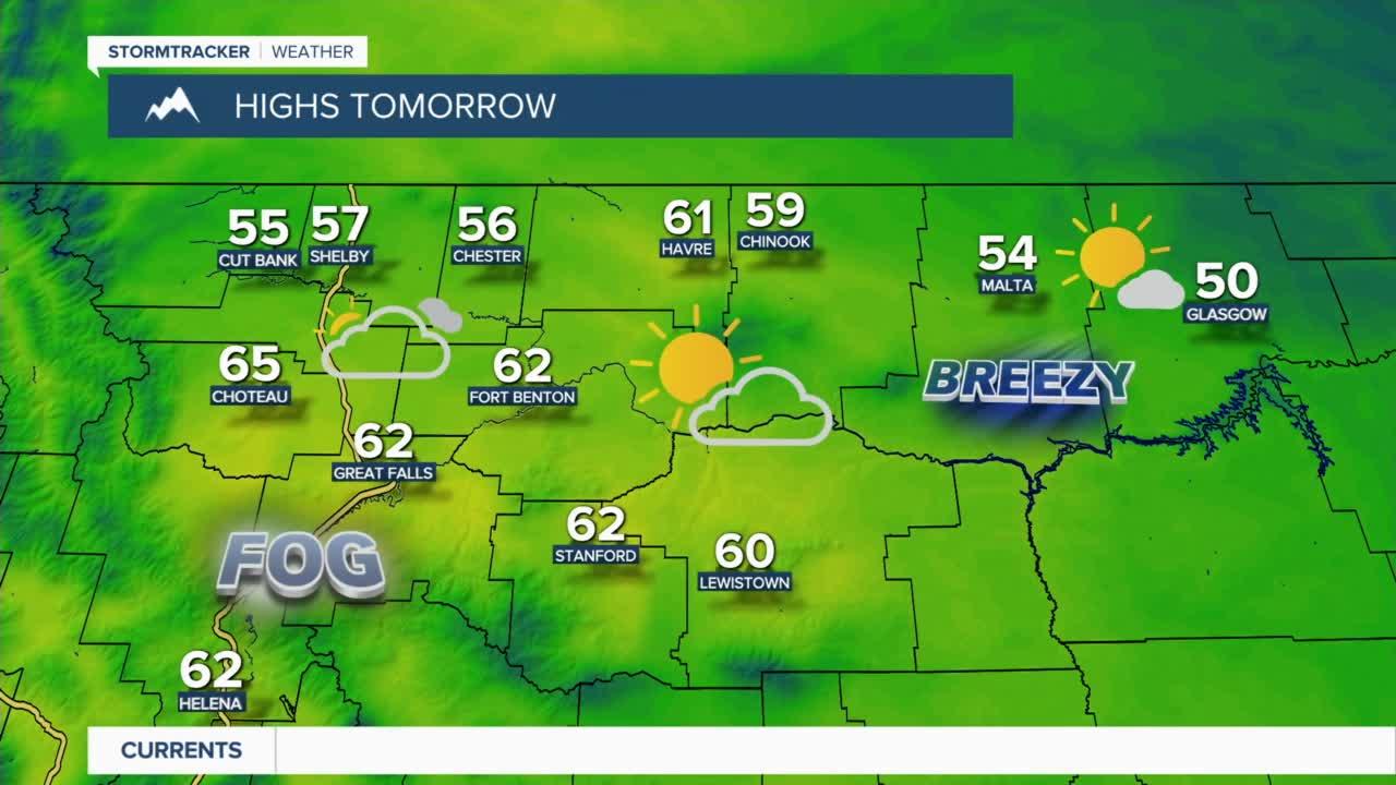 Partly to Mostly Cloudy, Warmer, and a Little Breezy on Wednesday