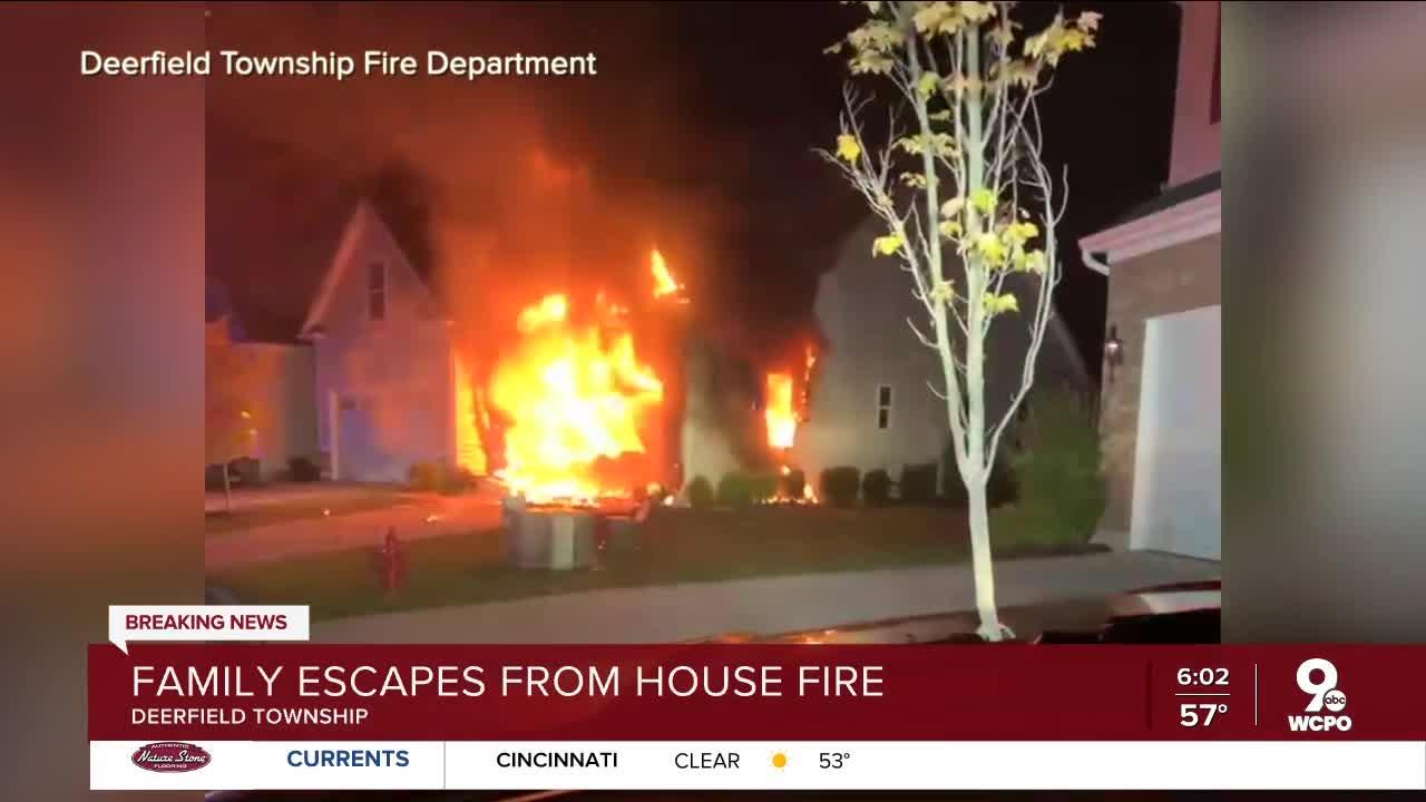 Deerfield Twp. home 'total loss' after fire