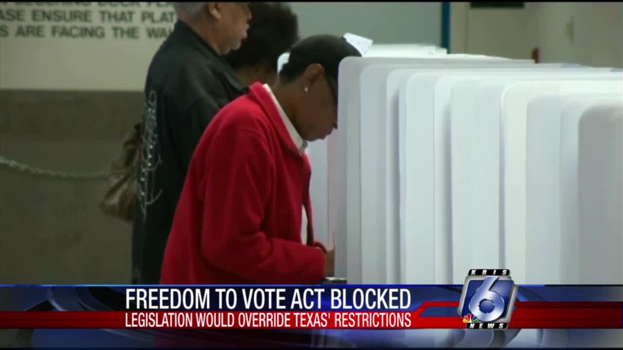 Texas Republicans help block Freedom to Vote Act