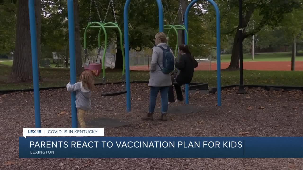 Parents react to vaccination plan for kids