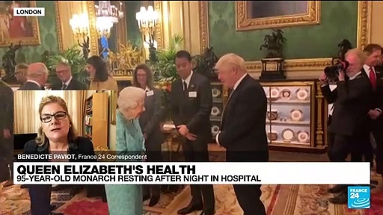 Queen Elizabeth resting after first night in hospital in years