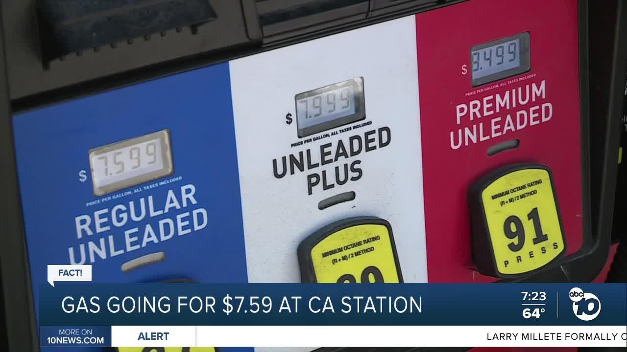 Fact or Fiction: CA gas station charges $7