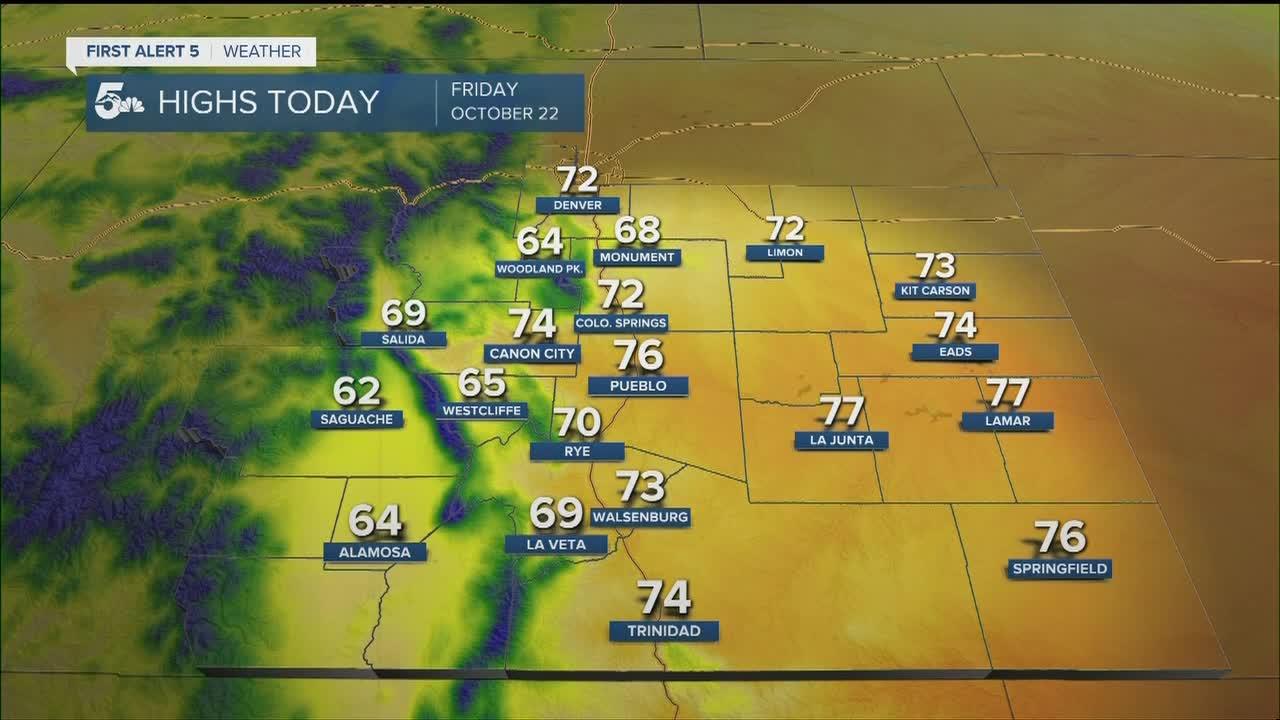 Warmer and breezy day to start the weekend